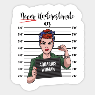 Aquarius Woman Sticker